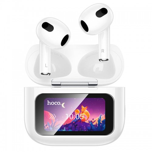 Навушники HOCO Elegant true wireless touch screen BT headset EW81 |BT5.4, 30/300mAh, 4h| white