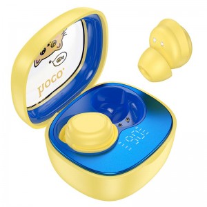Навушники HOCO Friendly true wireless children BT headset EW111 |BT5.4, 30/250mAh, 4h| yellow