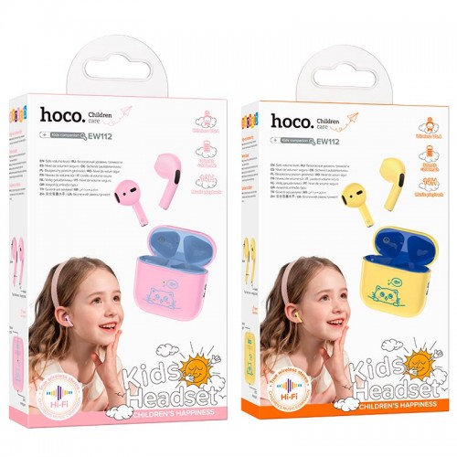 Наушники HOCO Friendly true wireless children BT headset EW112 |BT5.4, 30/250mAh, 4h|