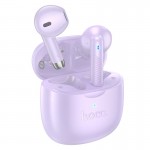 Наушники HOCO Graceful true wireless BT headset EW201 |BT5.4, 30/320mAh, 4ч| фиолетовые