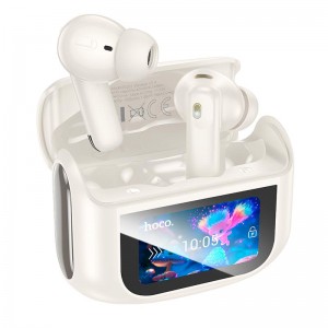 Навушники HOCO Sandy true wireless ANC+ENC noise reduction touch screen BT headset EQ21 |BT5.4, 40/400mAh, 7h| white