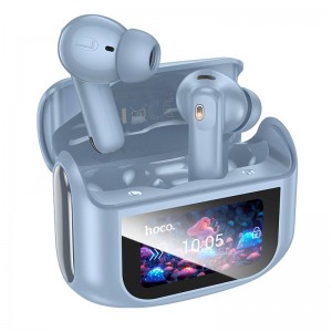 Навушники HOCO Sandy true wireless ANC+ENC noise reduction touch screen BT headset EQ21 |BT5.4, 40/400mAh, 7h| blue