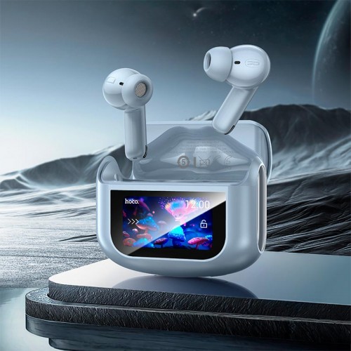 Навушники HOCO Sandy true wireless ANC+ENC noise reduction touch screen BT headset EQ21 |BT5.4, 40/400mAh, 7h| blue