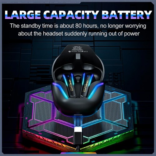 Наушники Onikuma Wireless Gaming Earbuds with ENC Mic T27 |BT5.3/2.4G, PS5/PC, 7h|