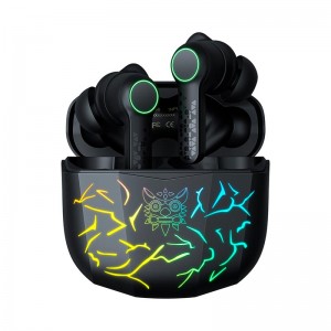 Навушники Onikuma RGB TWS Gaming Earbuds 40ms Delay T36 |BT5.0, 35/300mAh| black