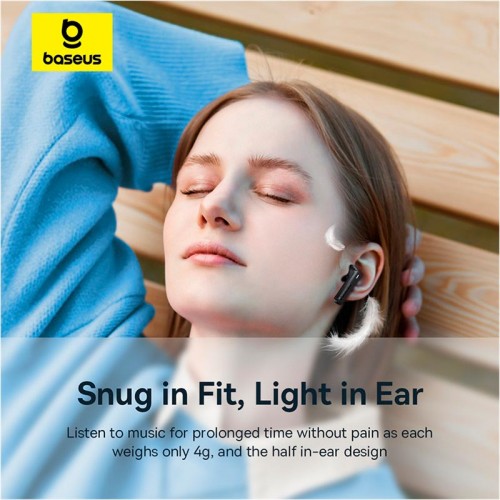 Навушники Baseus Bowie True Wireless Earphones E16 |BT5.3, 35/400mAh, IPX4, 2ENC Mic, 6h| black