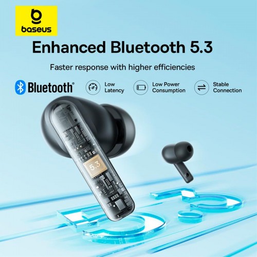 Наушники Baseus Bowie True Wireless Bluetooth Earphones E17 |BT5.3, 35/430mAh, 2ENC Mic, 6h|