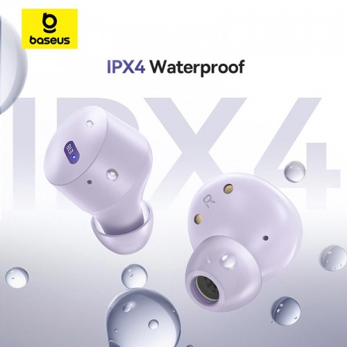 Навушники Baseus Bowie True Wireless Earphones E18 |BT5.3, 40/300mAh, IPX4, 2ENC Mic, 7.5h| purple