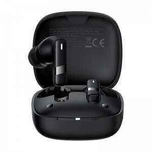 Навушники Baseus Bowie True Wireless Earphones E20 |BT5.3, 35/500mAh, IPX5, 2ENC Mic, 6h| black