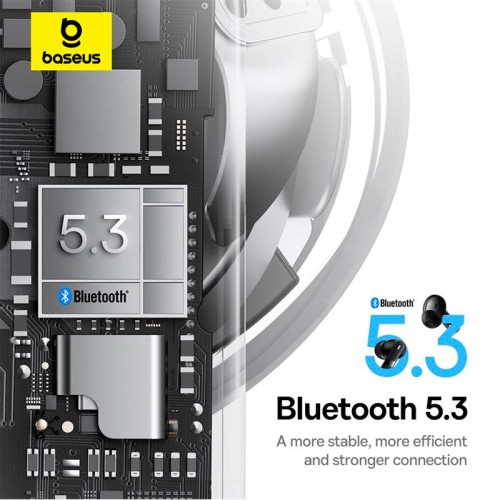 Наушники Baseus Bowie True Wireless Earphones E20 |BT5.3, 35/500mAh, IPX5, 2ENC Mic, 6h|