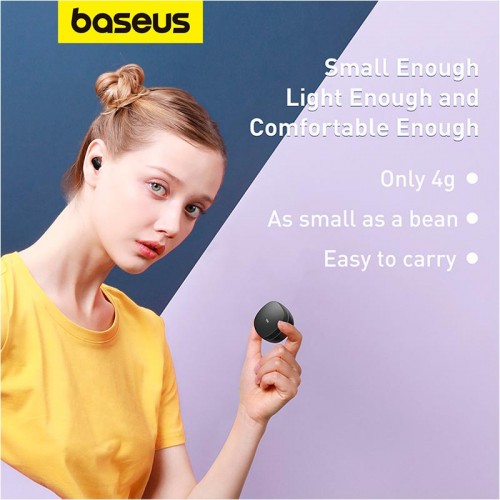 Навушники Baseus Bowie True Wireless Earphones WM01 |BT5.3, 40/300mAh, 5h| black