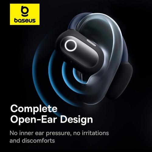 Навушники Baseus Eli Sport 1 Open-Ear TWS Earbuds |BT5.3, App, EQ, OTA, 65/600mAh, 7.5h| black