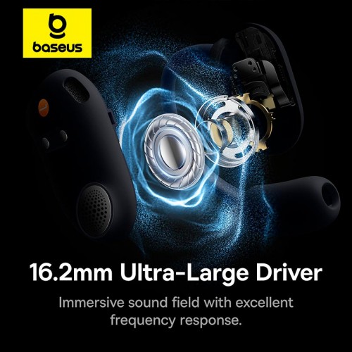 Навушники Baseus Eli Sport 1 Open-Ear TWS Earbuds |BT5.3, App, EQ, OTA, 65/600mAh, 7.5h| black