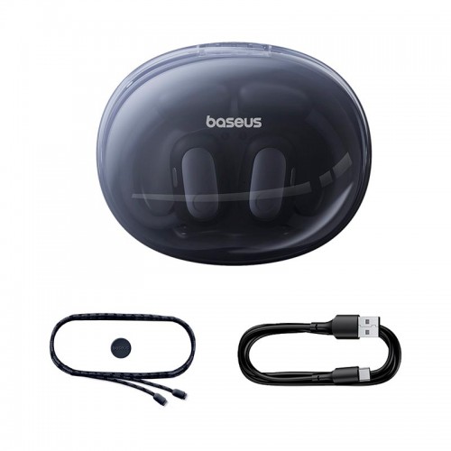 Навушники Baseus Eli Sport 1 Open-Ear TWS Earbuds |BT5.3, App, EQ, OTA, 65/600mAh, 7.5h| black