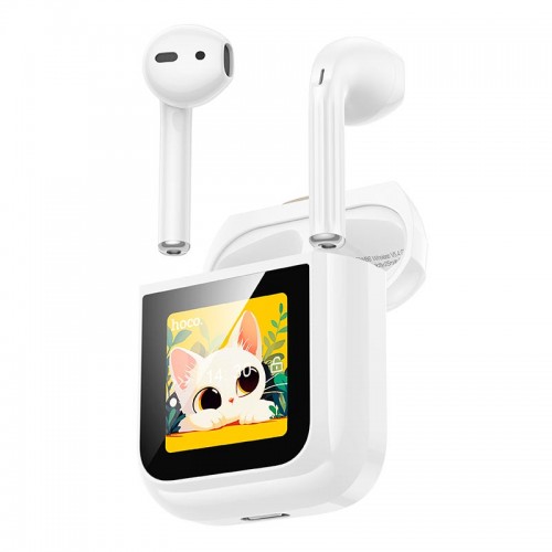 Навушники HOCO Cat true wireless touch screen BT headset EW86 |BT5.4, 25/300mAh, 3.5/20h| white