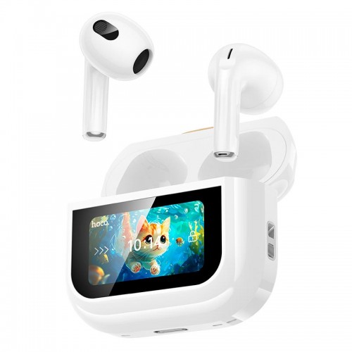 Навушники HOCO Gata true wireless touch screen BT headset EW87 |BT5.4, 30/280mAh, 4/20h| white
