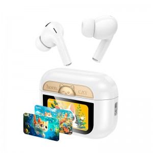 Навушники HOCO Rampino true wireless ANC touch screen BT headset EW88 |BT5.4, 30/280mAh, 4/20h| white