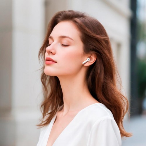 Навушники HOCO Kissa true wireless touch screen BT headset EW89 |BT5.4, 25/300mAh, 3.5/20h| white