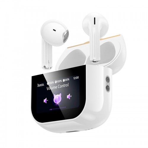 Навушники HOCO Kissa true wireless touch screen BT headset EW89 |BT5.4, 25/300mAh, 3.5/20h| white