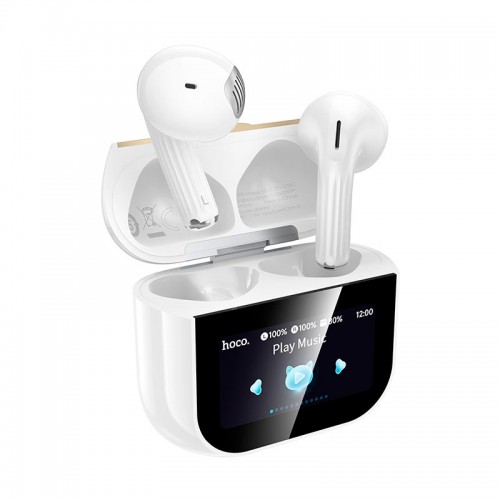Навушники HOCO Kissa true wireless touch screen BT headset EW89 |BT5.4, 25/300mAh, 3.5/20h| white