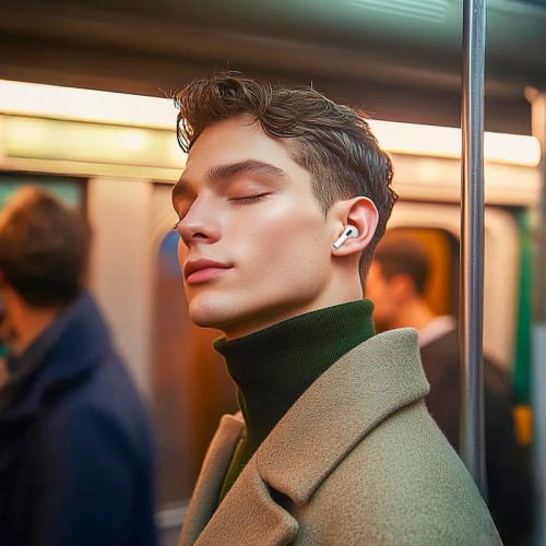 Навушники HOCO True wireless ANC noise reduction BT headset EW90 |BT5.4, 4h| white