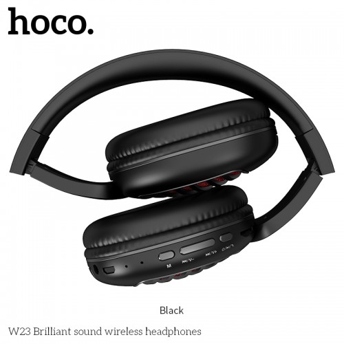 Навушники Bluetooth HOCO Brilliant Sound W23 |MicroSD/AUX support| black