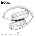 Наушники Bluetooth HOCO Brilliant Sound W23 |Поддержка MicroSD/AUX| белые