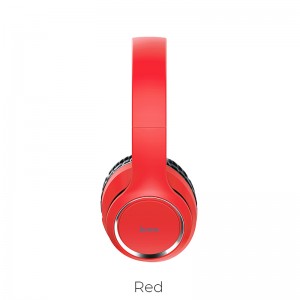 Навушники Bluetooth HOCO Journey Hi-Res W28 red