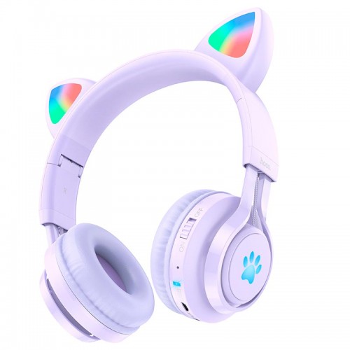 Наушники HOCO Cat ear kids BT headphones W39 |BT5.3, AUX, 10H, 85db|
