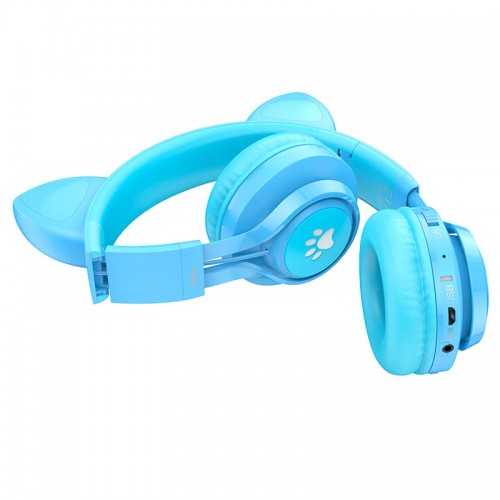 Наушники HOCO Cat ear kids BT headphones W39 |BT5.3, AUX, 10H, 85db|