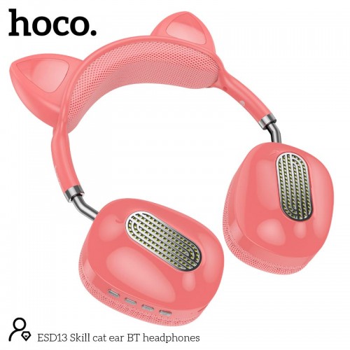 Наушники HOCO Skill cat ear BT headphones ESD13 |BT5.3, Type-C, 7h|