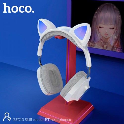 Наушники HOCO Skill cat ear BT headphones ESD13 |BT5.3, Type-C, 7h|
