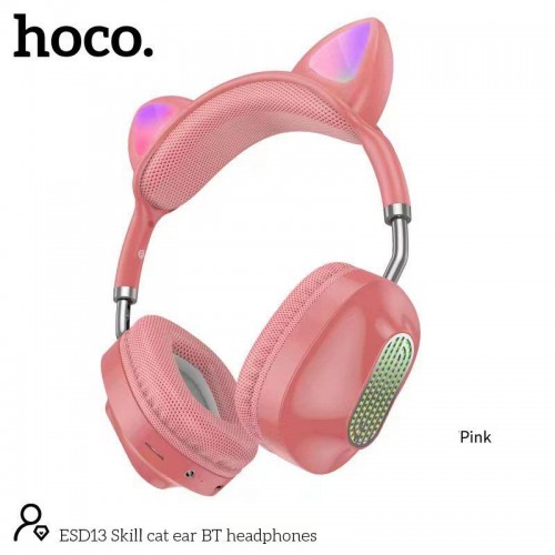 Наушники HOCO Skill cat ear BT headphones ESD13 |BT5.3, Type-C, 7h|