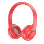 Наушники HOCO Charm BT headphones W41 |BT5.3, AUX/TF, 7ч| красные
