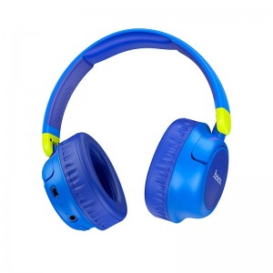 Навушники HOCO Adventure BT headphones W43 |BT5.3, AUX/TF, 25h, Touch Control| blue