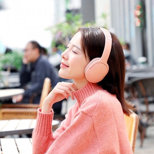 Навушники Baseus Encok Wireless headphone D02 Pro |BT5.3/AUX, 50h| (NGTD010301) pink