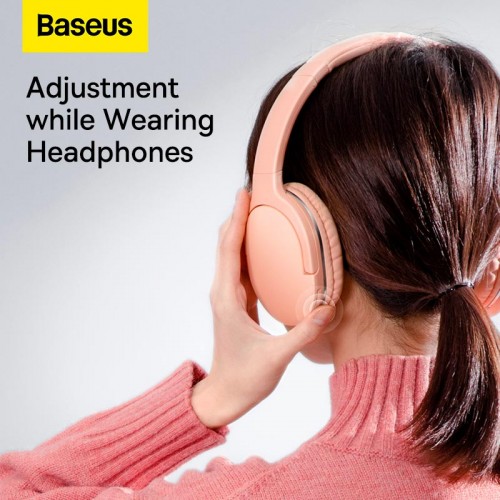 Навушники Baseus Encok Wireless headphone D02 Pro |BT5.3/AUX, 50h| (NGTD010301) pink