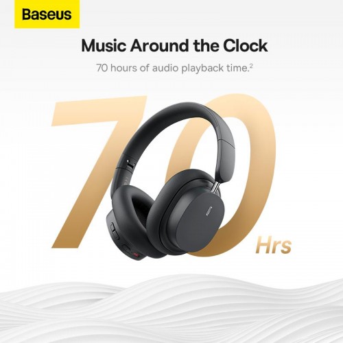 Навушники Baseus Bowie D05 Wireless Headphones |BT5.3, 70h, Location| grey
