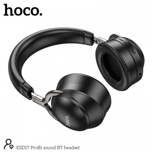 Навушники HOCO Profit sound BT headset ESD17 |BT5.3, 12h| black