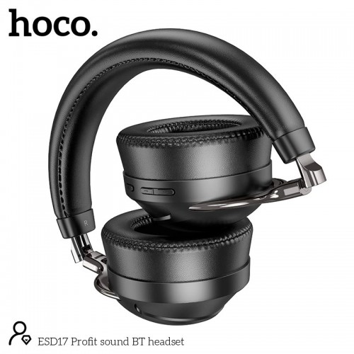 Навушники HOCO Profit sound BT headset ESD17 |BT5.3, 12h| black