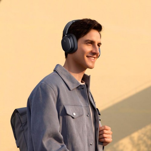 Навушники BASEUS CN Bowie H1 Pro Noise - Cancellation Wireless Headphones |BT5.3, ANC/EQ, 60-80h| black