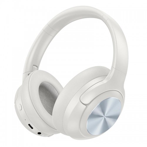 Навушники HOCO Young BT headphones W54 |BT5.4, ANC, AUX, USB-C, 30h| Milky white