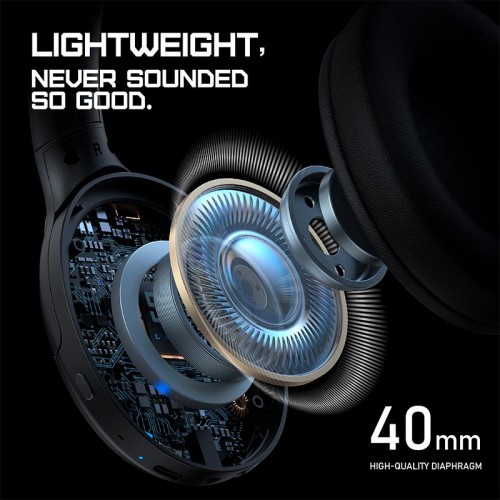 Навушники Onikuma Bluetooth Headphones with ANC Microphone B3 |BT5.3/Type-C, ANC, 38H, RGB| black