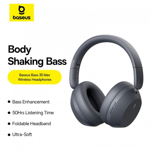 Наушники Baseus Bass 35 Max Wireless Headphones |BT5.3, 50h|