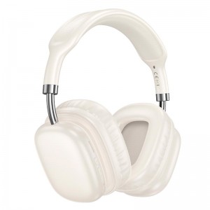 Навушники HOCO Wonderful BT headphones W52 |BT 5.4,AUX/TF, 46h| Milky white