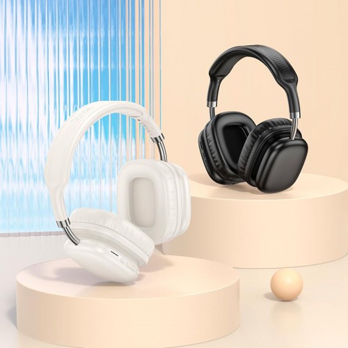 Наушники HOCO Wonderful BT headphones W52 |BT 5.4,AUX/TF, 46h| white