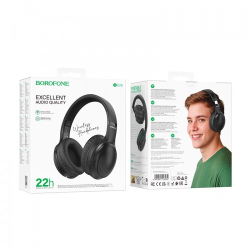 Наушники Borofone Fascinador BT headphones BO29 |BT5.4, AUX, 22h|