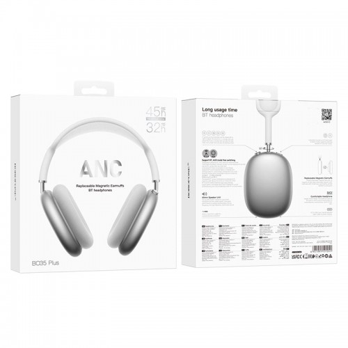 Наушники Borofone Adorable ANC BT headphones BO35 Plus |BT5.4, AUX, 32/45h|