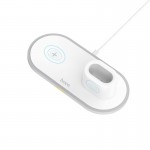 Зарядка QI Hoco CW21 Wisdom 3-in-1 iphone / watch / airpods charge white