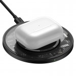 Зврядка Qi BASEUS Simple Magnetic Wireless Charger (подходит для IP12) |15W| (WXJK-E02) прозрачный-черный
